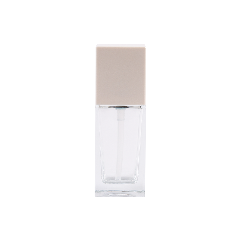 30ml průhledná skleněná čtvercová trubice