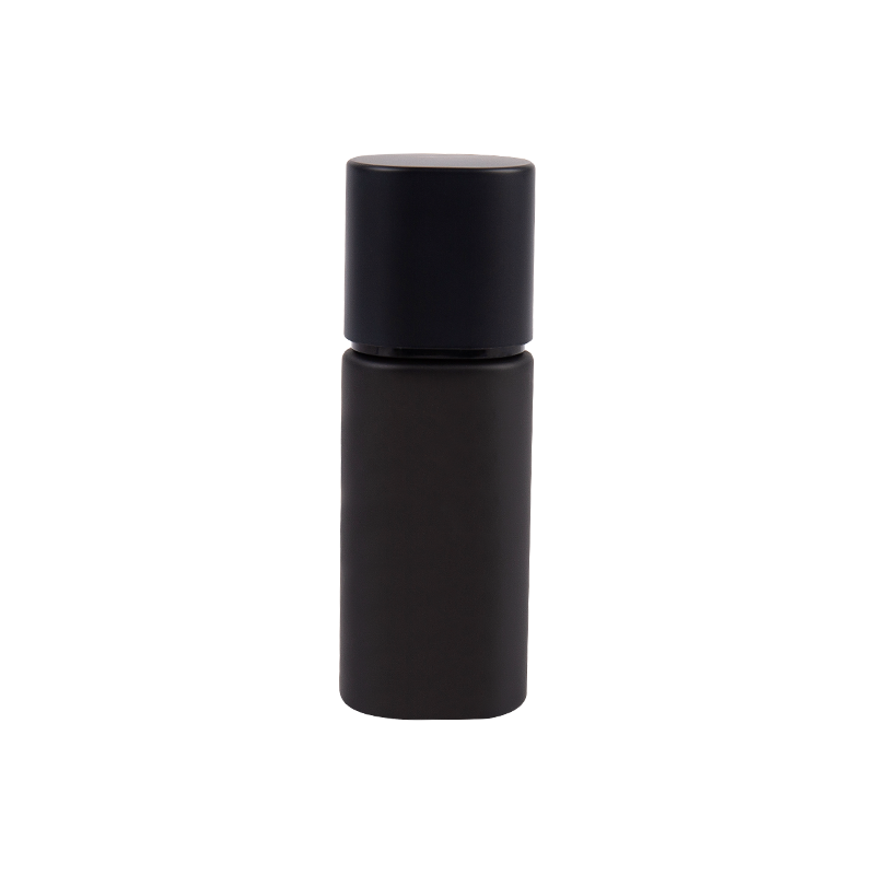 30ml čistě černá kosmetická skleněná trubice