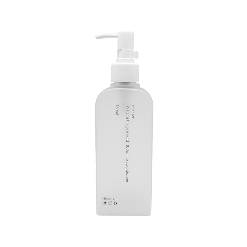 PETG 180ml plochý pěchový čisticí láhev
