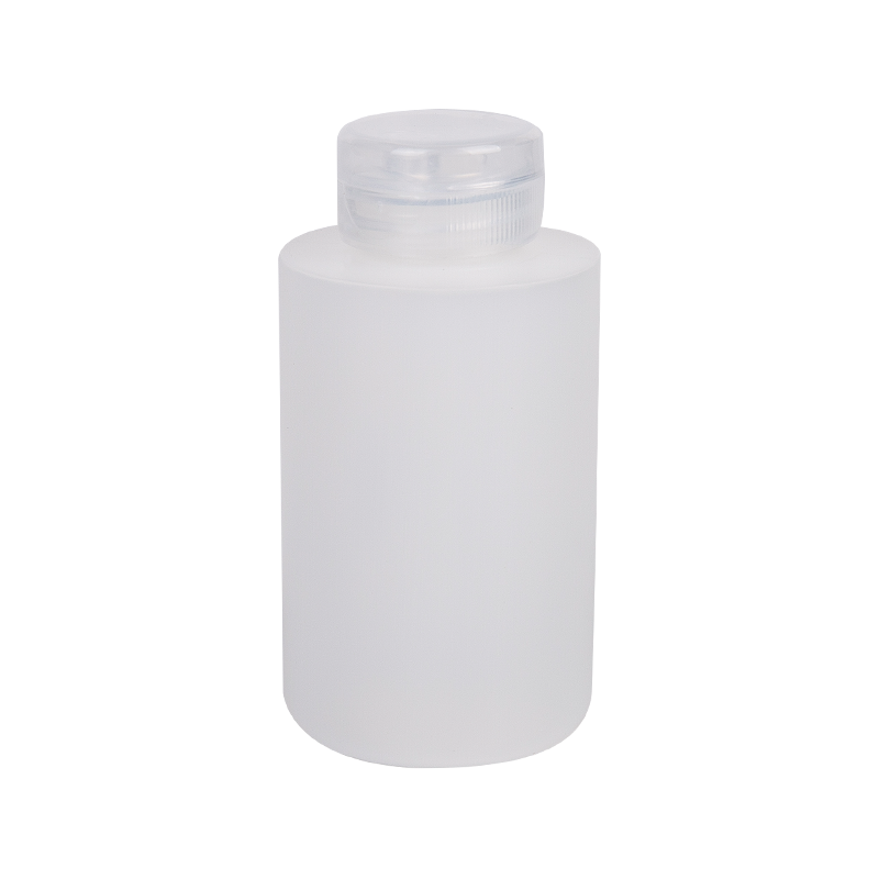 100ml kulatá láhev HDPE s čistým uzávěrem šroubu